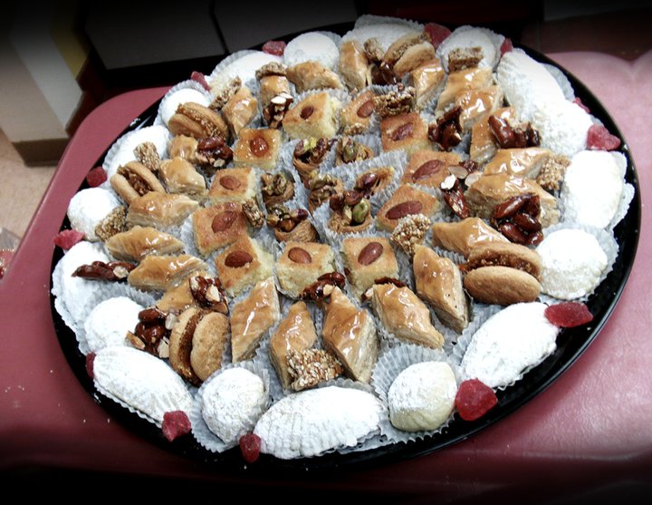 Lebanese cookie tray